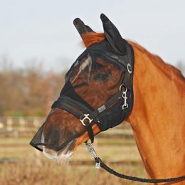 MASCHERA FLY PROTECTOR  pony nera * Maschera da paddock 